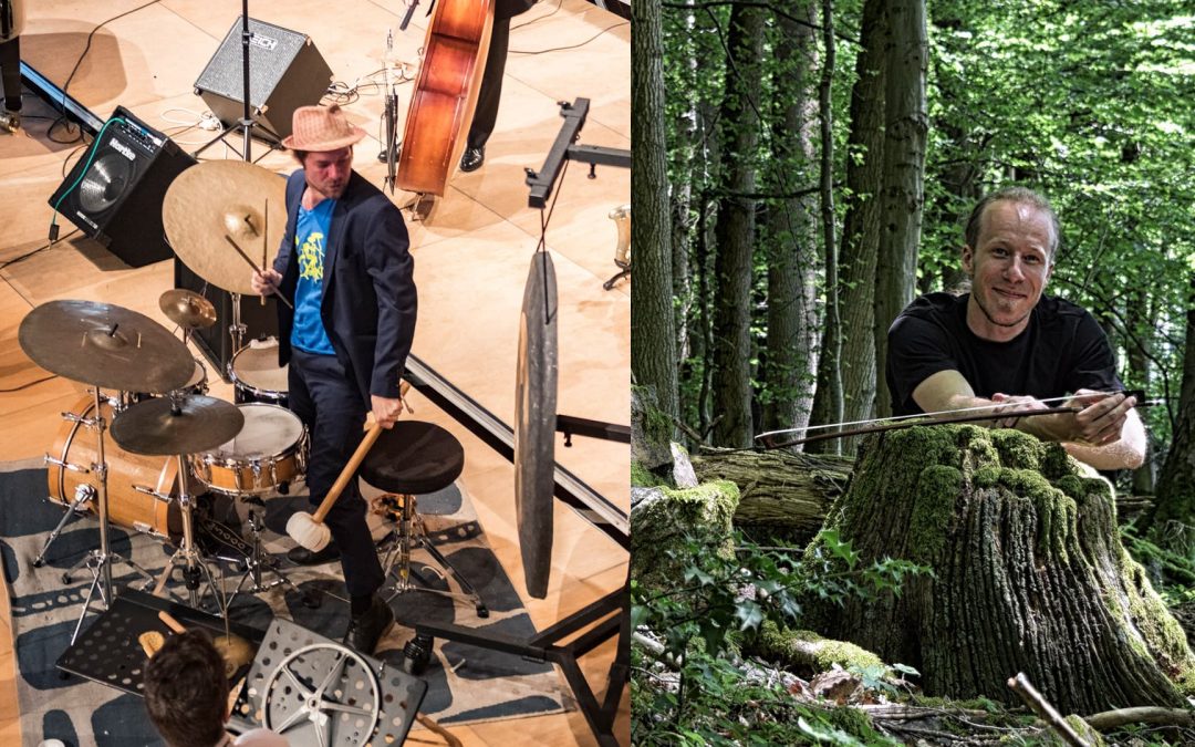 Sa 15.08.2020, 20 Uhr – »afip!« im Hof: Christopher Hermann | Cello, Flöte, Bassklarinette, Lutz Jahnke | Drums